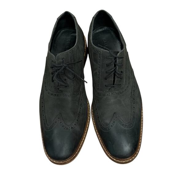 Cole Haan Men’s Colton Black Leather Wingtip Oxford Dress Shoes Size 12 Brogue main image 6